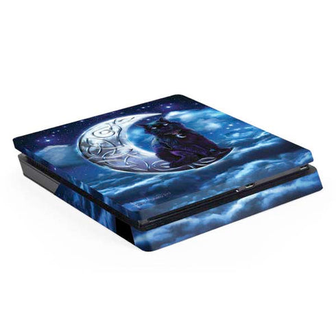 Celtic Black Cat by Brigid Ashwood PlayStation PS4 Skins